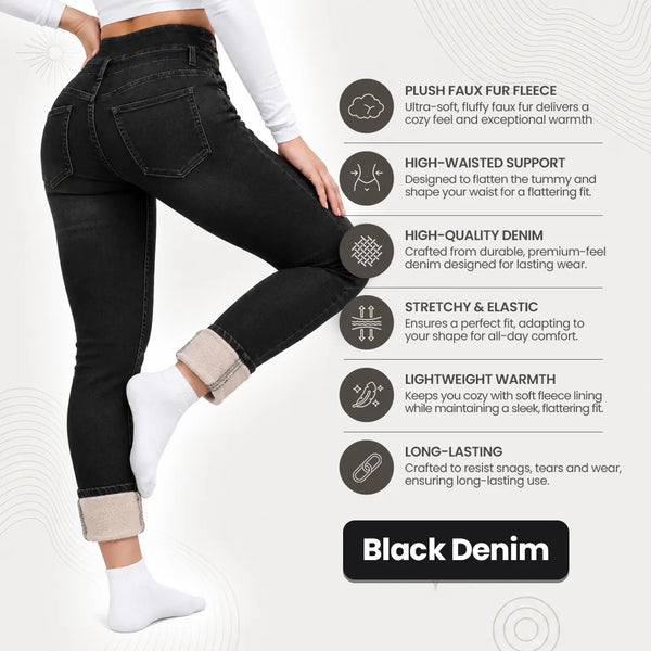 Quela Fleece lined Denim Jeans