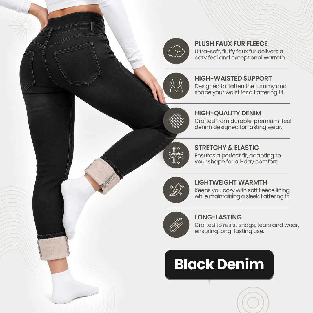 Quela Fleece lined Denim Jeans