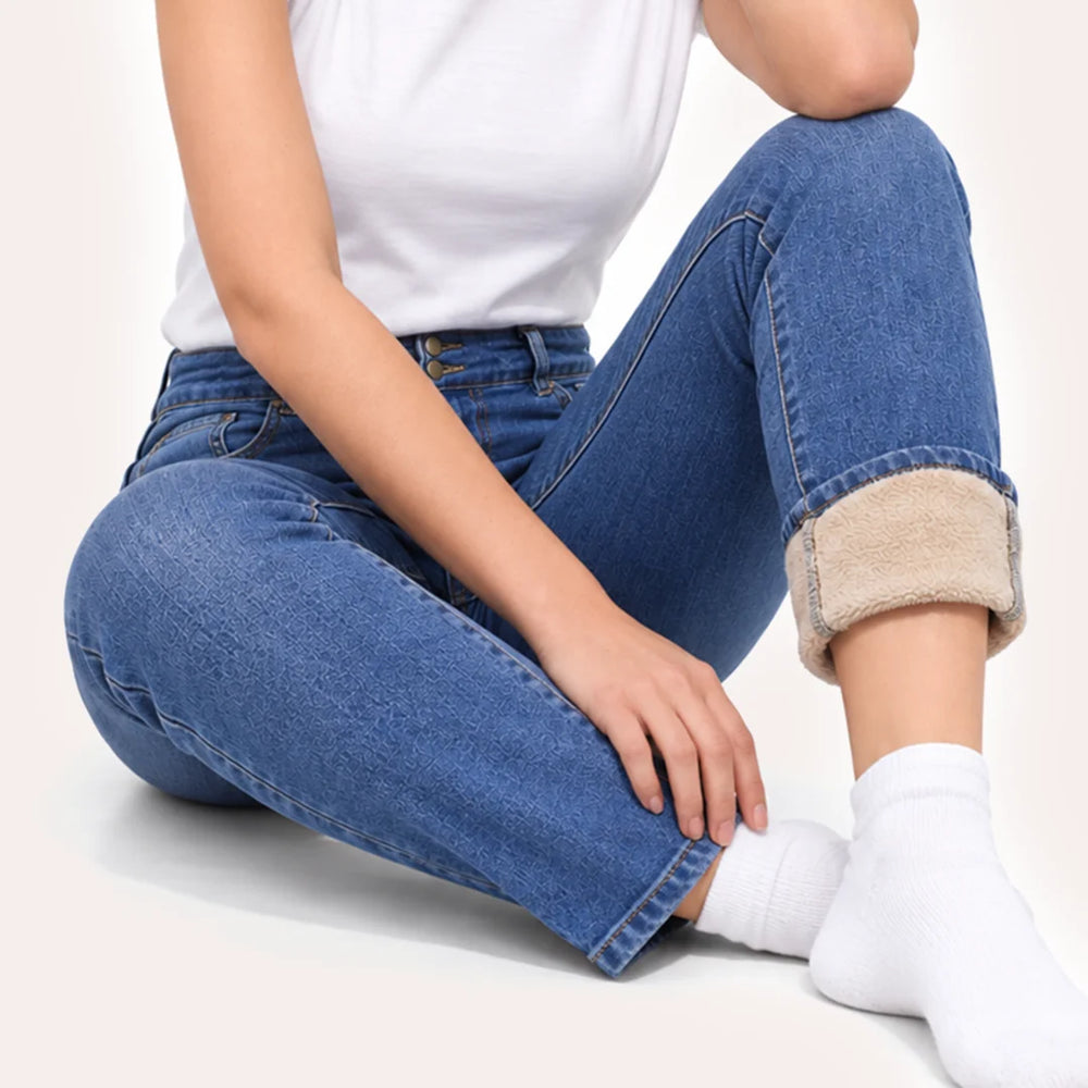 Quela Fleece lined Denim Jeans